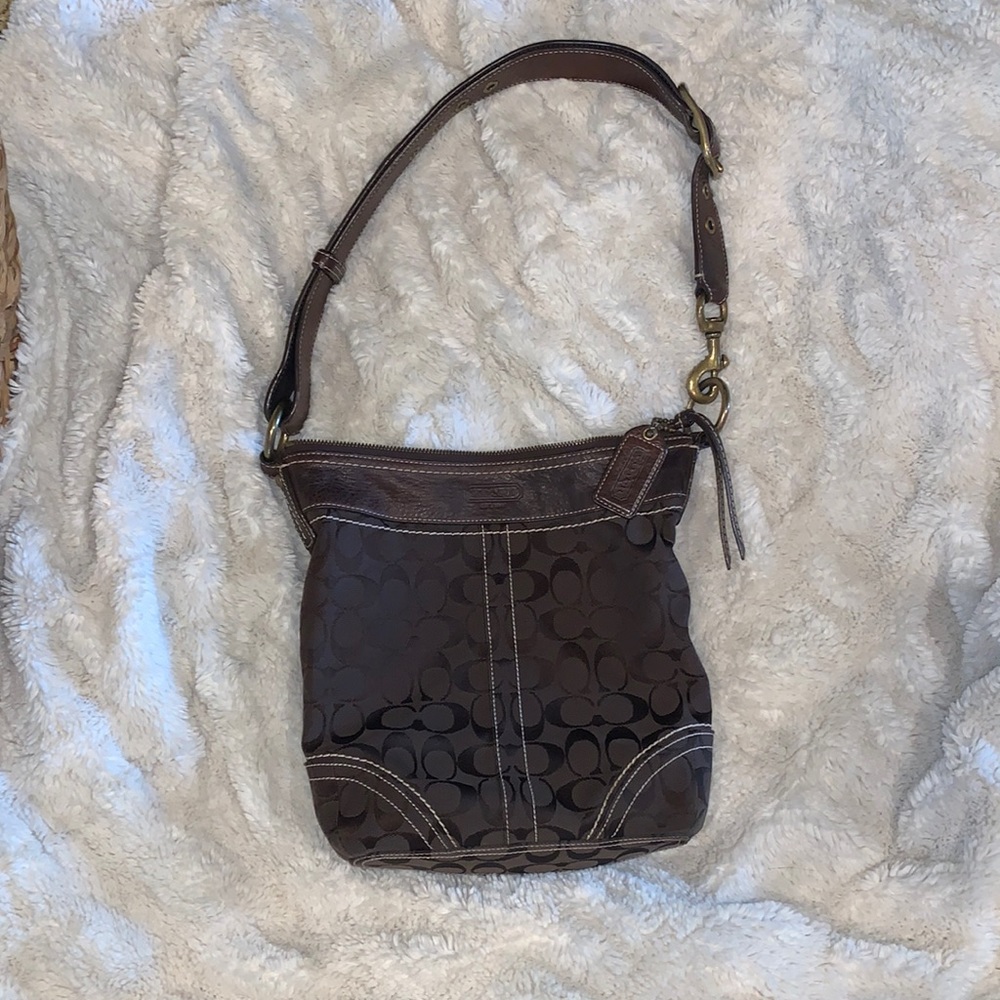 Brown Coach Shoulder Bag